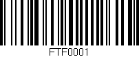 Código de barras (EAN, GTIN, SKU, ISBN): 'FTF0001'