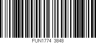 Código de barras (EAN, GTIN, SKU, ISBN): 'FUN1774/3848'