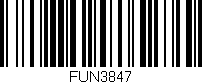 Código de barras (EAN, GTIN, SKU, ISBN): 'FUN3847'