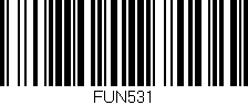 Código de barras (EAN, GTIN, SKU, ISBN): 'FUN531'