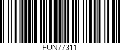 Código de barras (EAN, GTIN, SKU, ISBN): 'FUN77311'