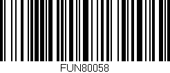 Código de barras (EAN, GTIN, SKU, ISBN): 'FUN80058'