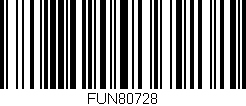 Código de barras (EAN, GTIN, SKU, ISBN): 'FUN80728'