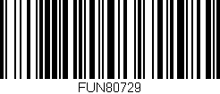 Código de barras (EAN, GTIN, SKU, ISBN): 'FUN80729'