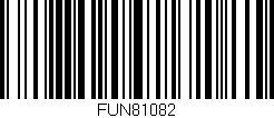Código de barras (EAN, GTIN, SKU, ISBN): 'FUN81082'