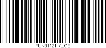 Código de barras (EAN, GTIN, SKU, ISBN): 'FUN81121/ALOE'