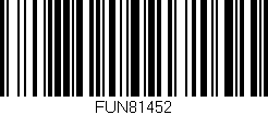 Código de barras (EAN, GTIN, SKU, ISBN): 'FUN81452'