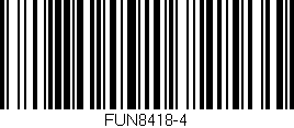 Código de barras (EAN, GTIN, SKU, ISBN): 'FUN8418-4'