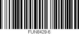 Código de barras (EAN, GTIN, SKU, ISBN): 'FUN8429-6'