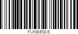 Código de barras (EAN, GTIN, SKU, ISBN): 'FUN8450-6'