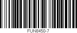 Código de barras (EAN, GTIN, SKU, ISBN): 'FUN8450-7'