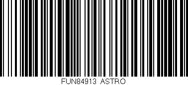 Código de barras (EAN, GTIN, SKU, ISBN): 'FUN84913/ASTRO'