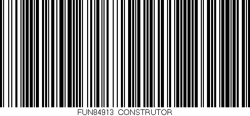 Código de barras (EAN, GTIN, SKU, ISBN): 'FUN84913/CONSTRUTOR'