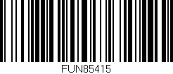 Código de barras (EAN, GTIN, SKU, ISBN): 'FUN85415'