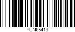 Código de barras (EAN, GTIN, SKU, ISBN): 'FUN85418'