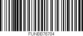 Código de barras (EAN, GTIN, SKU, ISBN): 'FUNBB76704'