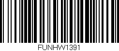 Código de barras (EAN, GTIN, SKU, ISBN): 'FUNHW1391'