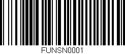 Código de barras (EAN, GTIN, SKU, ISBN): 'FUNSN0001'