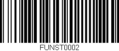 Código de barras (EAN, GTIN, SKU, ISBN): 'FUNST0002'
