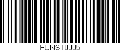 Código de barras (EAN, GTIN, SKU, ISBN): 'FUNST0005'