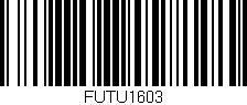 Código de barras (EAN, GTIN, SKU, ISBN): 'FUTU1603'