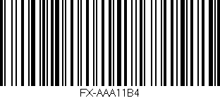 Código de barras (EAN, GTIN, SKU, ISBN): 'FX-AAA11B4'