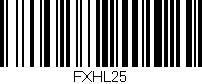 Código de barras (EAN, GTIN, SKU, ISBN): 'FXHL25'