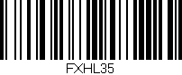 Código de barras (EAN, GTIN, SKU, ISBN): 'FXHL35'