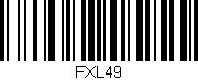 Código de barras (EAN, GTIN, SKU, ISBN): 'FXL49'