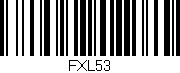 Código de barras (EAN, GTIN, SKU, ISBN): 'FXL53'