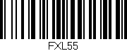 Código de barras (EAN, GTIN, SKU, ISBN): 'FXL55'