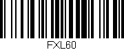 Código de barras (EAN, GTIN, SKU, ISBN): 'FXL60'