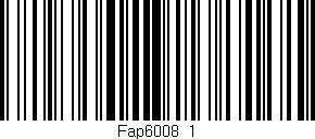 Código de barras (EAN, GTIN, SKU, ISBN): 'Fap6008/1'