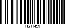 Código de barras (EAN, GTIN, SKU, ISBN): 'Fbr11429'