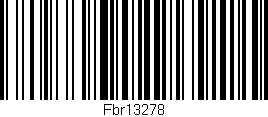 Código de barras (EAN, GTIN, SKU, ISBN): 'Fbr13278'