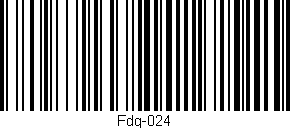 Código de barras (EAN, GTIN, SKU, ISBN): 'Fdg-024'