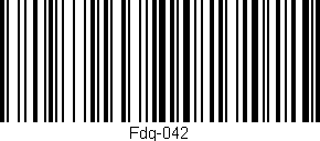 Código de barras (EAN, GTIN, SKU, ISBN): 'Fdg-042'