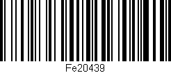 Código de barras (EAN, GTIN, SKU, ISBN): 'Fe20439'