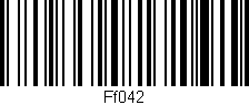 Código de barras (EAN, GTIN, SKU, ISBN): 'Ff042'