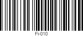 Código de barras (EAN, GTIN, SKU, ISBN): 'Fi-010'