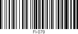 Código de barras (EAN, GTIN, SKU, ISBN): 'Fi-079'