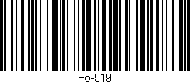 Código de barras (EAN, GTIN, SKU, ISBN): 'Fo-519'