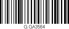 Código de barras (EAN, GTIN, SKU, ISBN): 'G.GA3564'