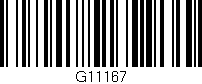 Código de barras (EAN, GTIN, SKU, ISBN): 'G11167'