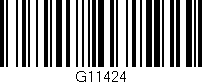 Código de barras (EAN, GTIN, SKU, ISBN): 'G11424'
