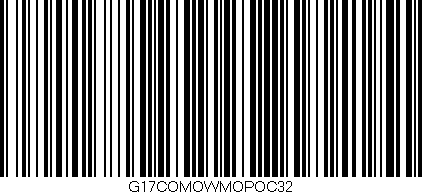 Código de barras (EAN, GTIN, SKU, ISBN): 'G17COMOWMOPOC32'