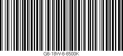 Código de barras (EAN, GTIN, SKU, ISBN): 'G6-18W-6-6500K'