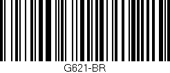 Código de barras (EAN, GTIN, SKU, ISBN): 'G621-BR'