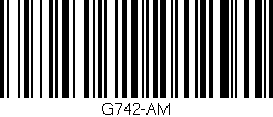Código de barras (EAN, GTIN, SKU, ISBN): 'G742-AM'
