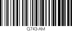 Código de barras (EAN, GTIN, SKU, ISBN): 'G743-AM'